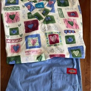 Light Blue Scrub Set